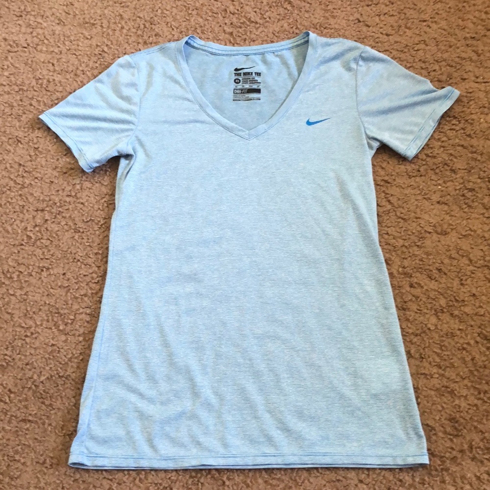 nike dri-fit v-neck tee shirt